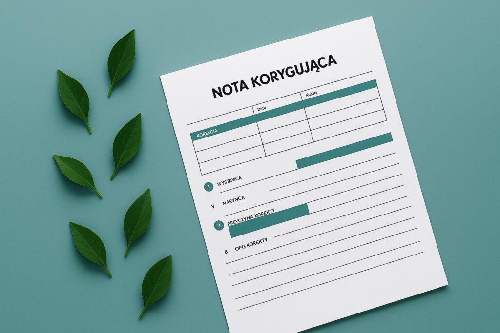 nota korygująca