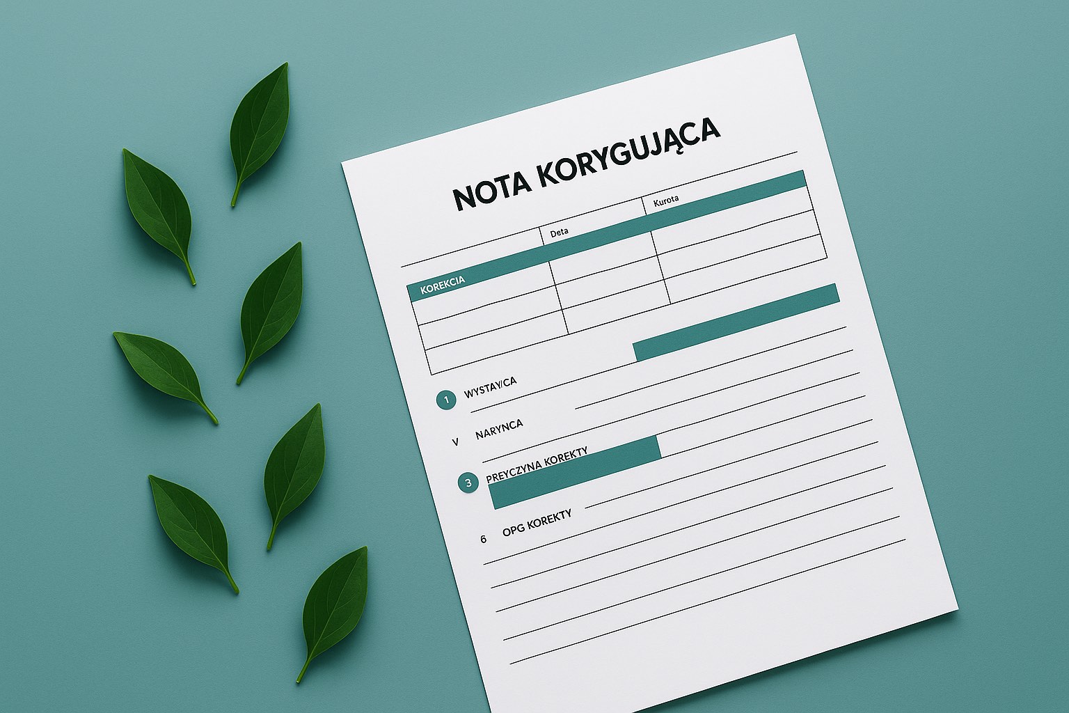 nota korygująca